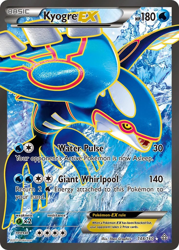 Kyogre-EX, 148/160