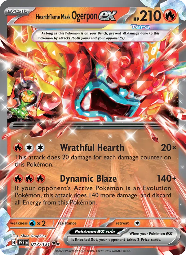 Hearthflame Mask Ogerpon ex, 017/131