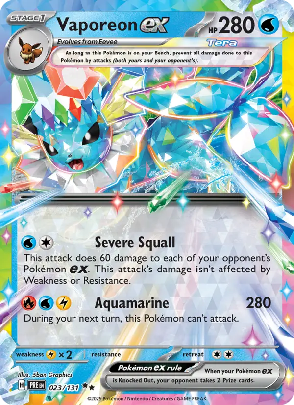 Vaporeon ex, 023/131