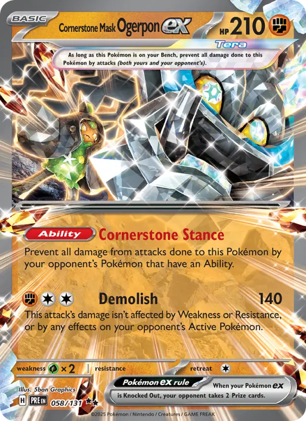 Cornerstone Mask Ogerpon ex, 058/131