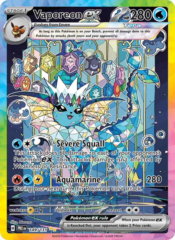 Vaporeon ex, 149/131