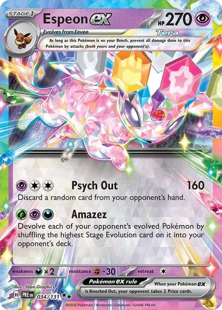 Espeon ex (Surprise Box Stamp), 034/131