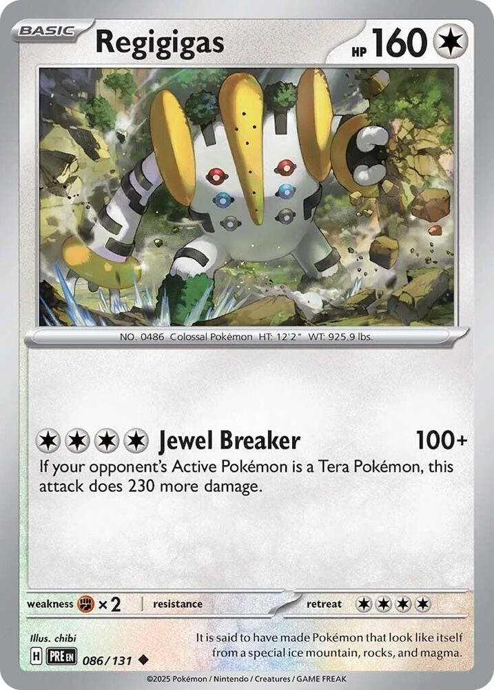 Regigigas (Pokémon TCG Gym Stamp), 086/131