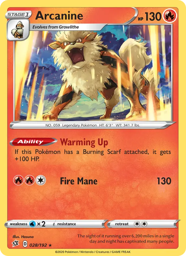 Arcanine, 028/192