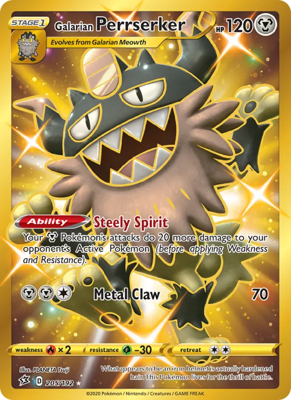 Galarian Perrserker, 205/192