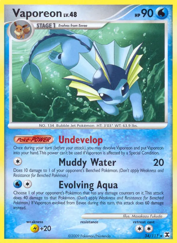 Vaporeon, 34/111