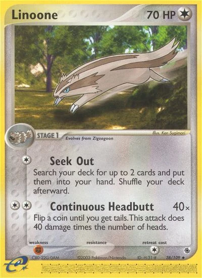 Linoone, 38/109