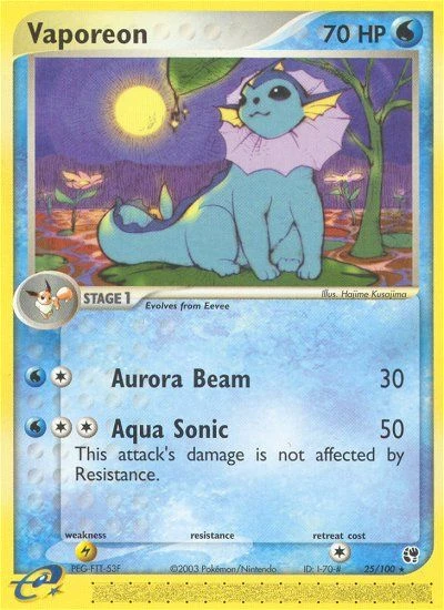 Vaporeon, 25/100