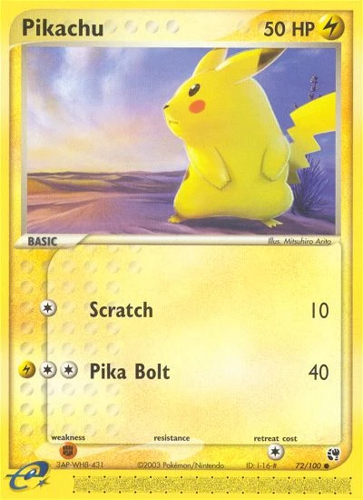 Pikachu, 72/100