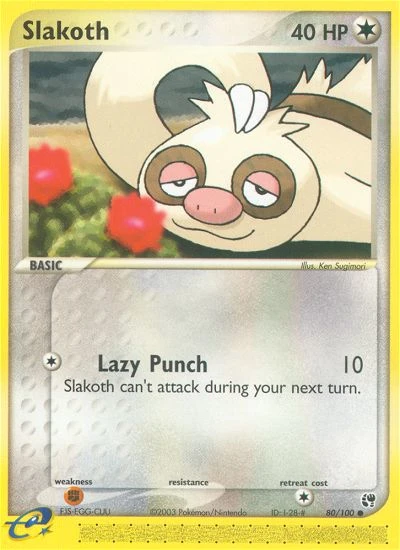 Slakoth, 80/100