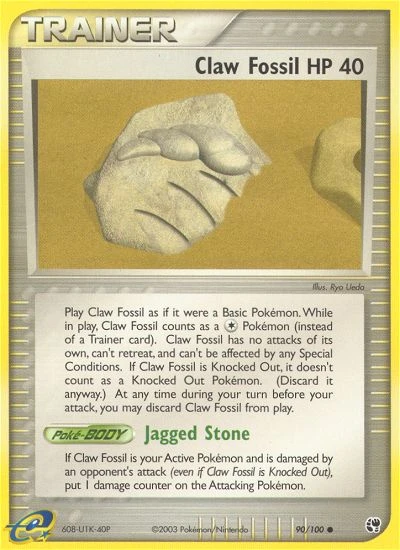 Claw Fossil, 90/100