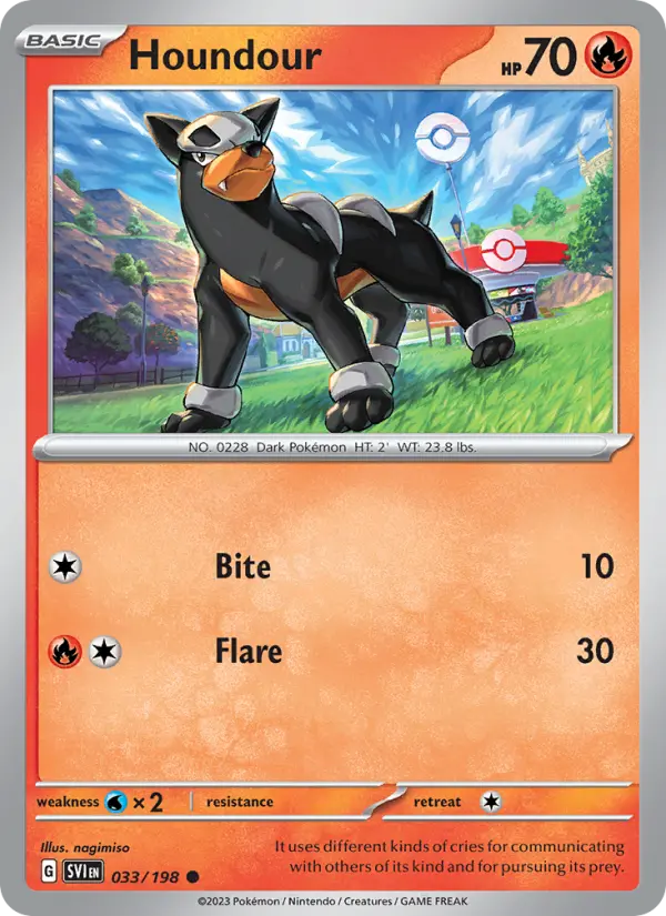 Houndour, 033/198