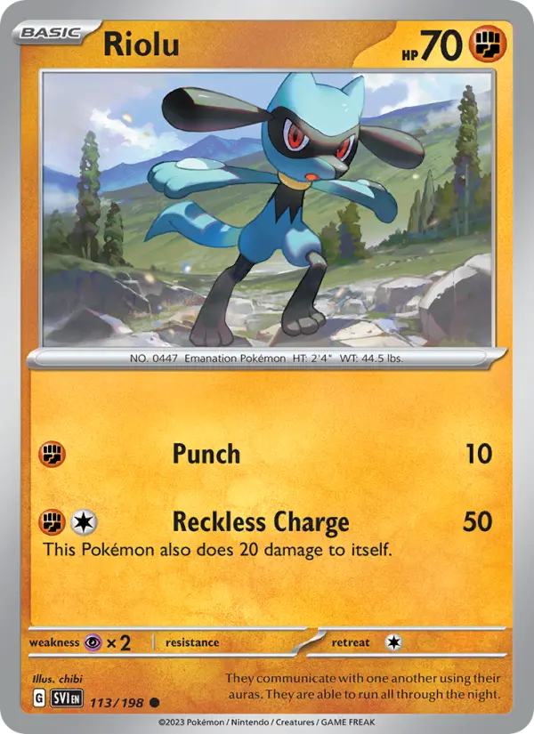 Riolu, 113/198