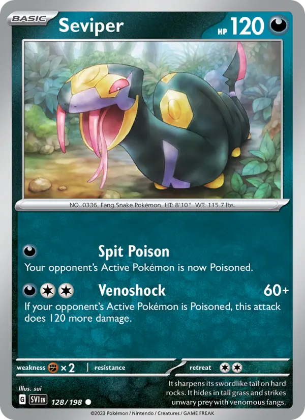 Seviper, 128/198