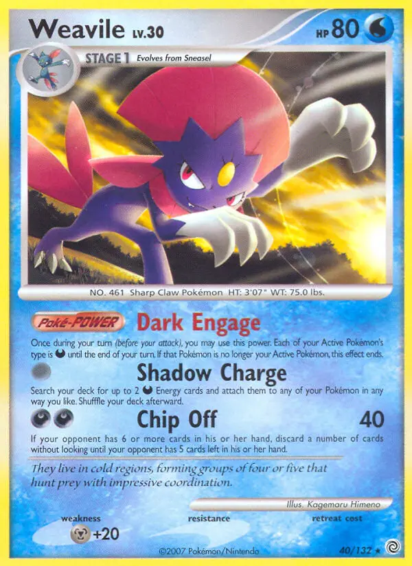 Weavile, 40/132