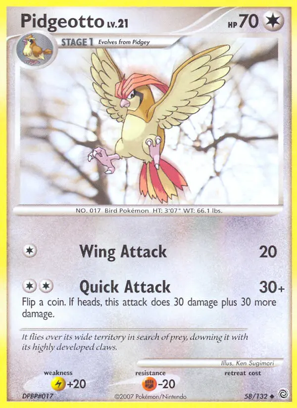 Pidgeotto, 58/132