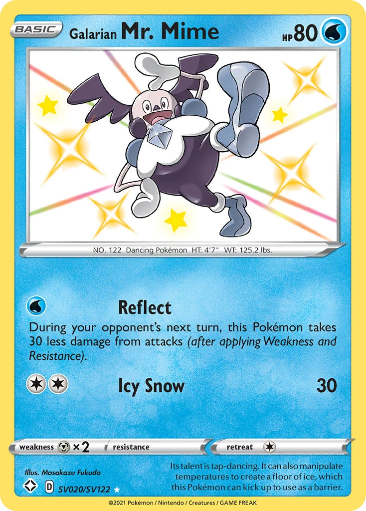 Galarian Mr. Mime, SV020/SV122