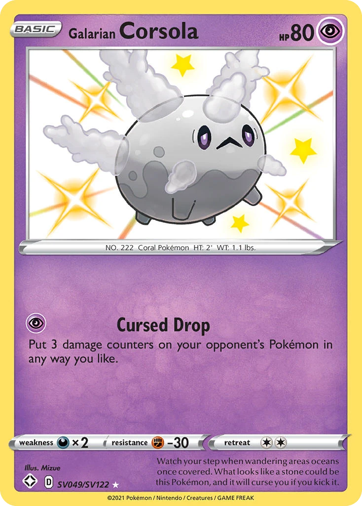 Galarian Corsola, SV049/SV122