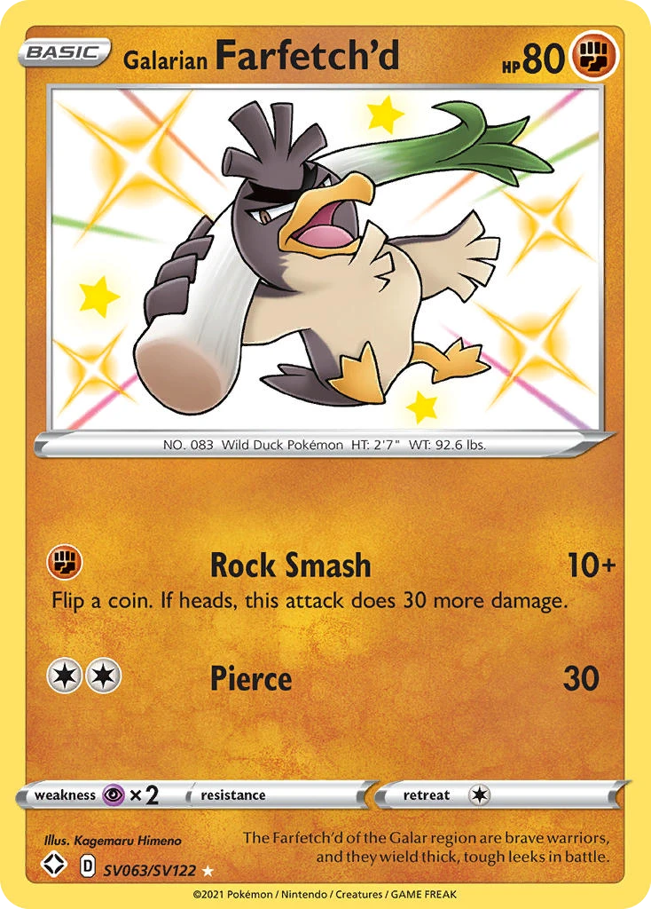 Galarian Farfetch'd, SV063/SV122
