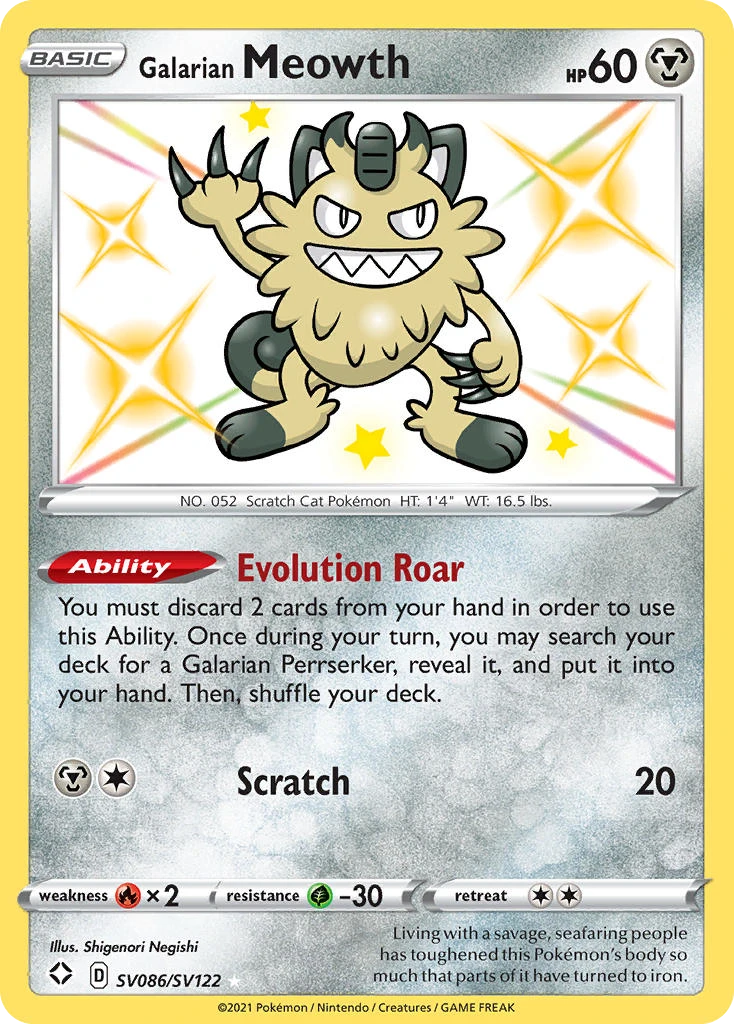 Galarian Meowth, SV086/SV122