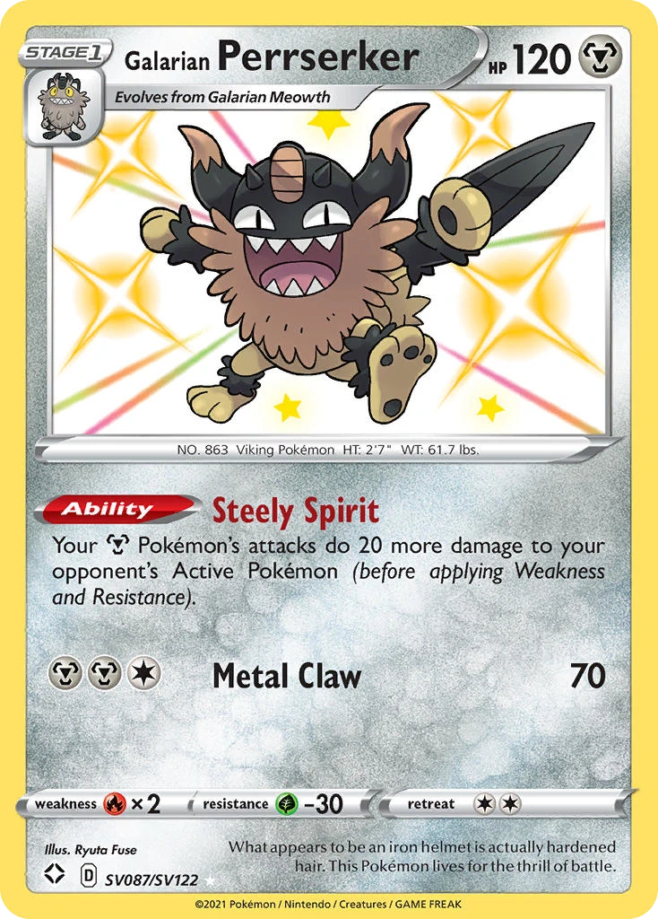 Galarian Perrserker, SV087/SV122