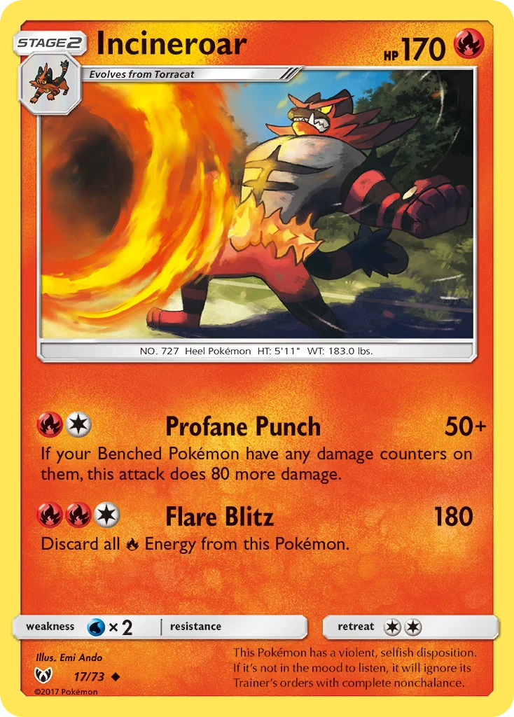 Incineroar, 017/073
