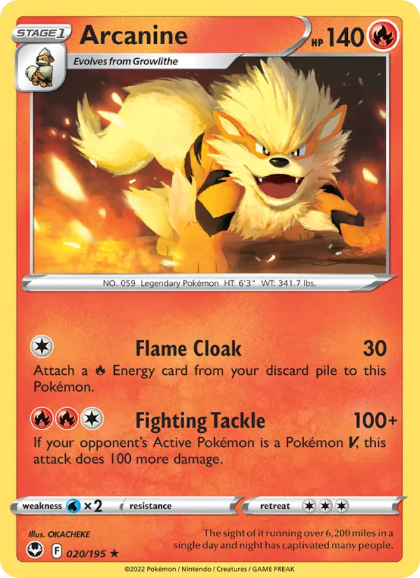Arcanine, 020/195