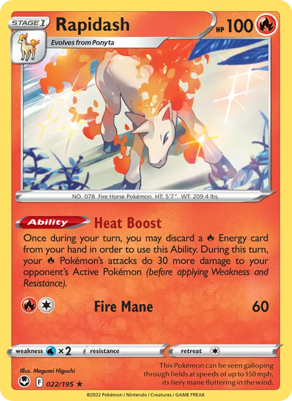 Rapidash, 022/195
