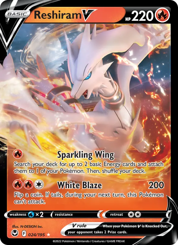 Reshiram V, 024/195