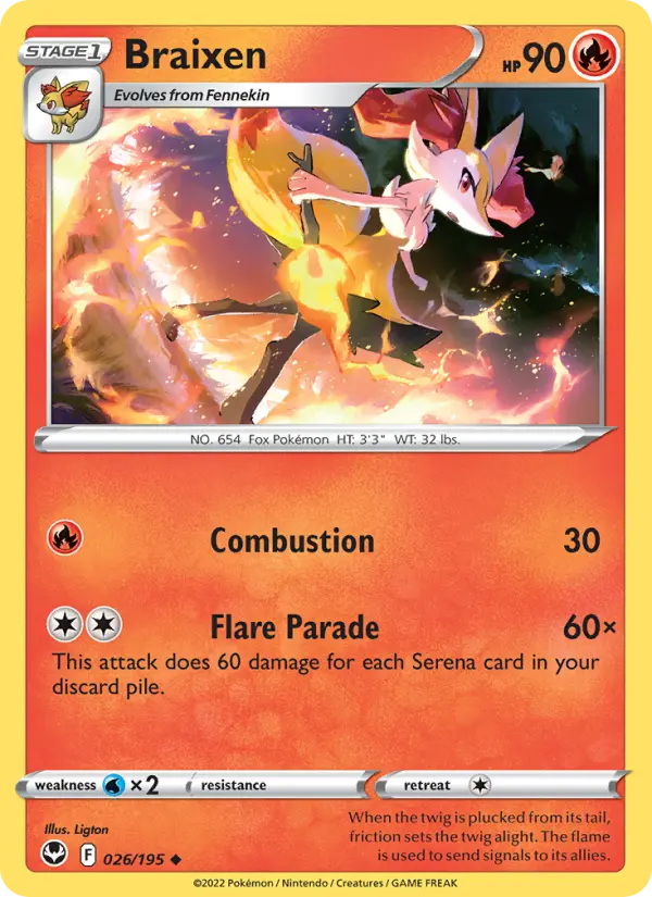 Braixen, 026/195
