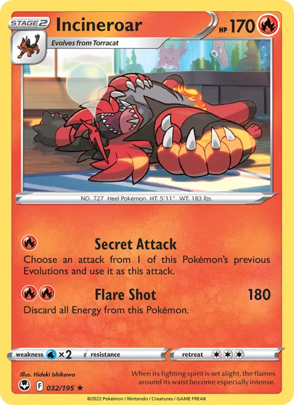 Incineroar, 032/195