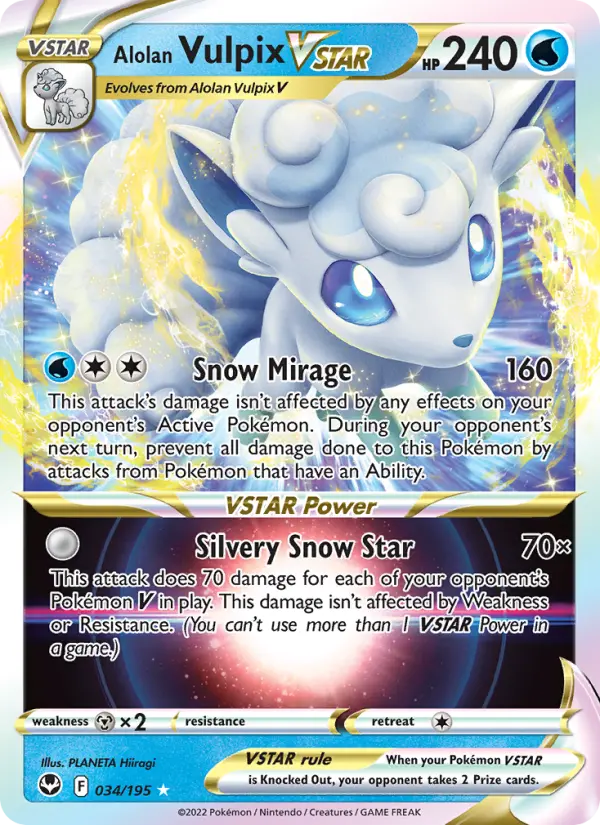 Alolan Vulpix VSTAR, 034/195