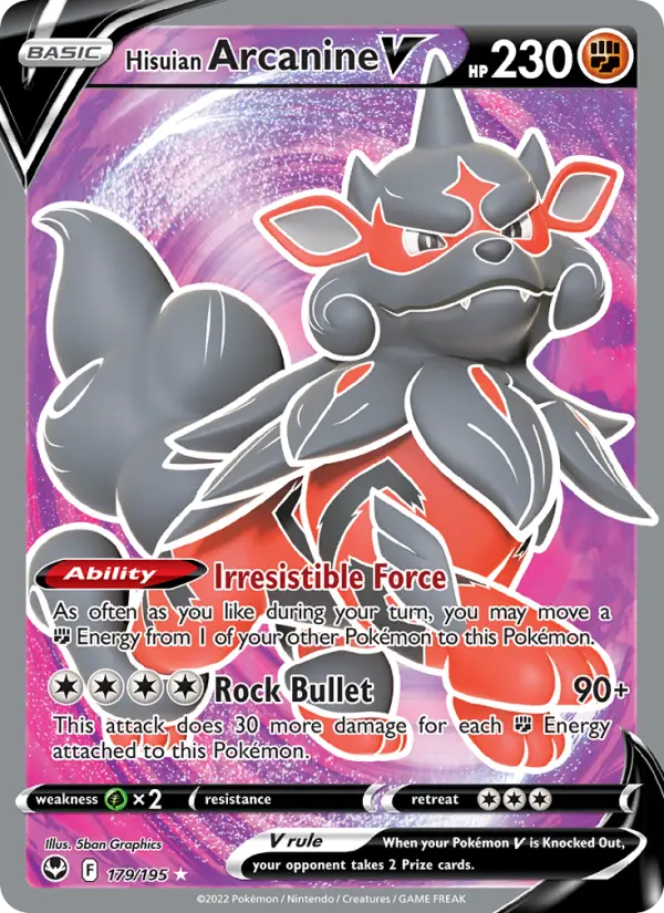 Hisuian Arcanine V, 179/195
