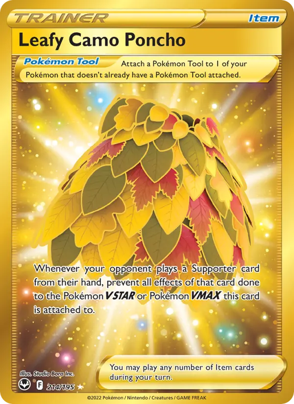 Leafy Camo Poncho, 214/195