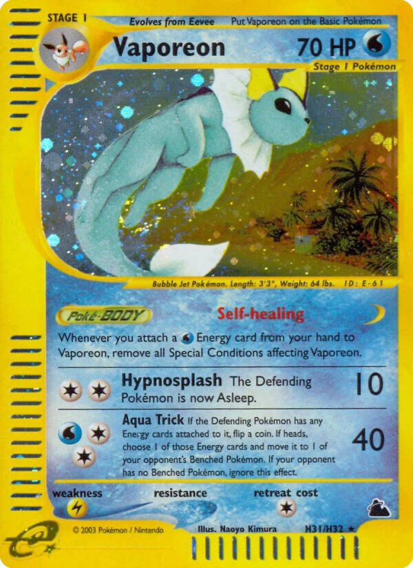 Vaporeon, H31/H32