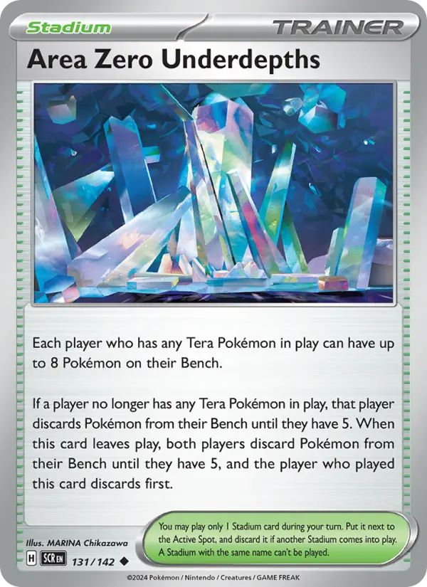 Area Zero Underdepths, 131/142