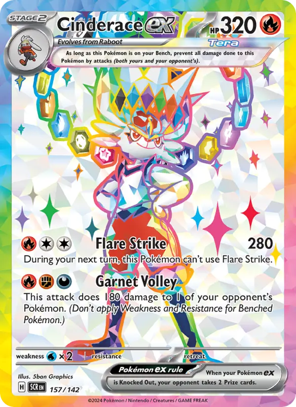 Cinderace ex, 157/142