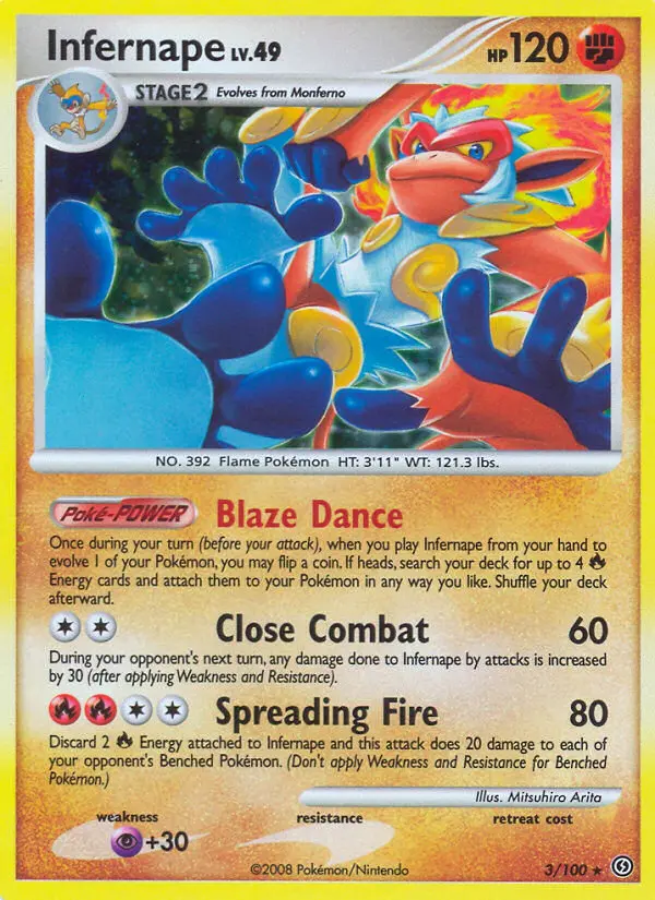 Infernape, 3/100