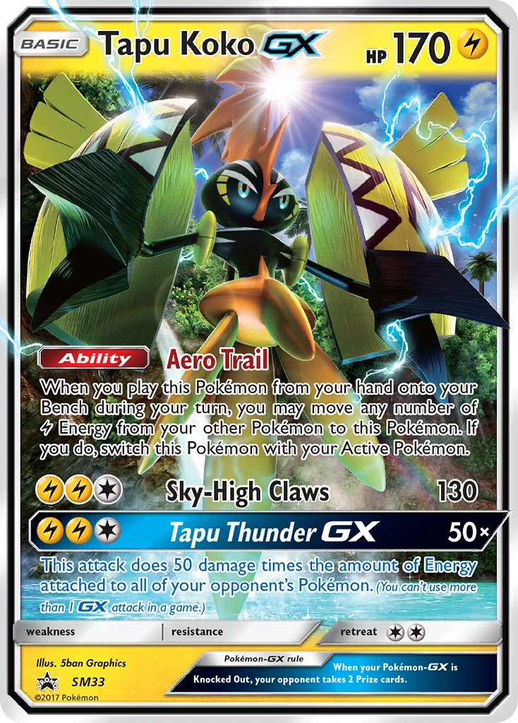 Tapu Koko-GX, SM33/SM248