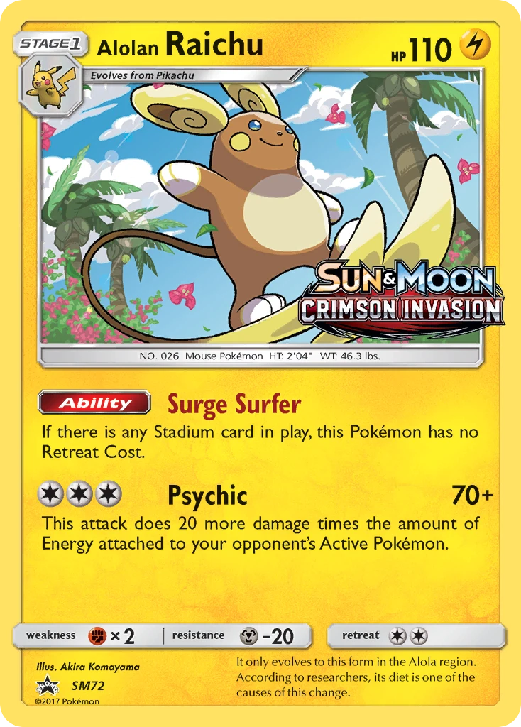 Alolan Raichu, SM72/SM248