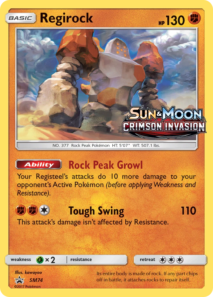 Regirock, SM74/SM248