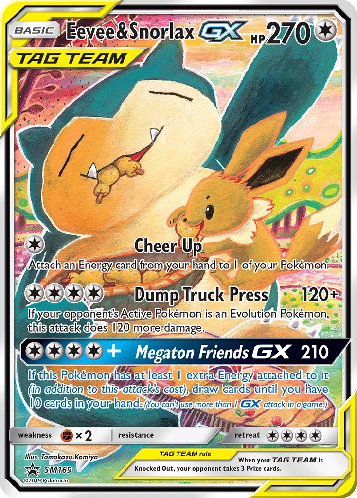 Eevee & Snorlax-GX, SM169/SM248
