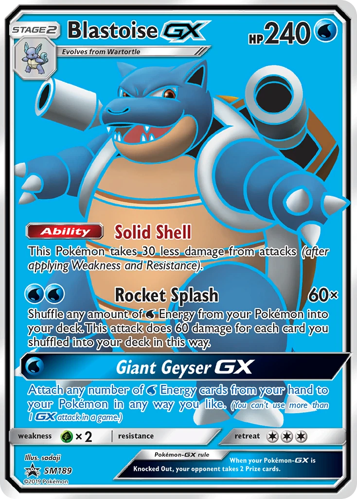 Blastoise-GX, SM189/SM248