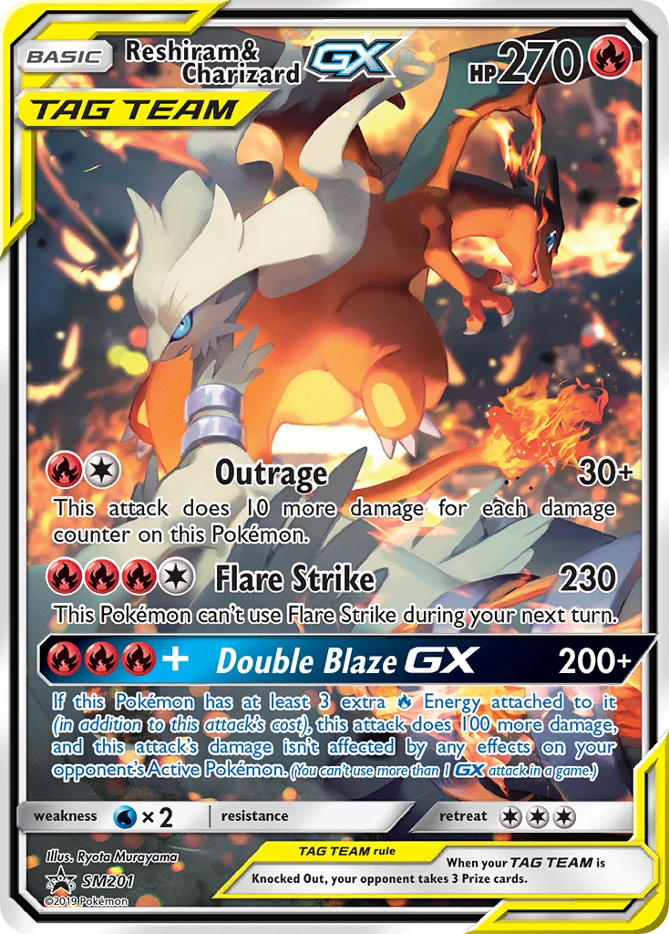 Reshiram & Charizard-GX, SM201/SM248