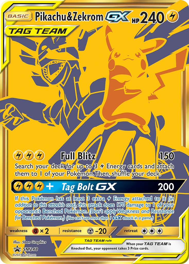 Pikachu & Zekrom-GX, SM248/SM248