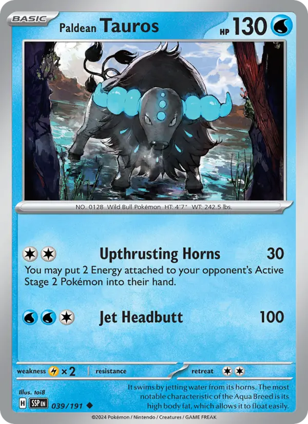 Paldean Tauros, 039/191
