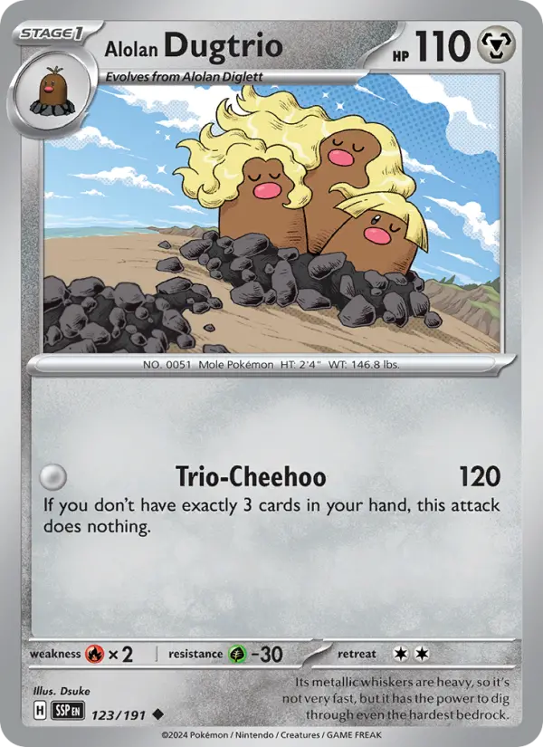 Alolan Dugtrio, 123/191