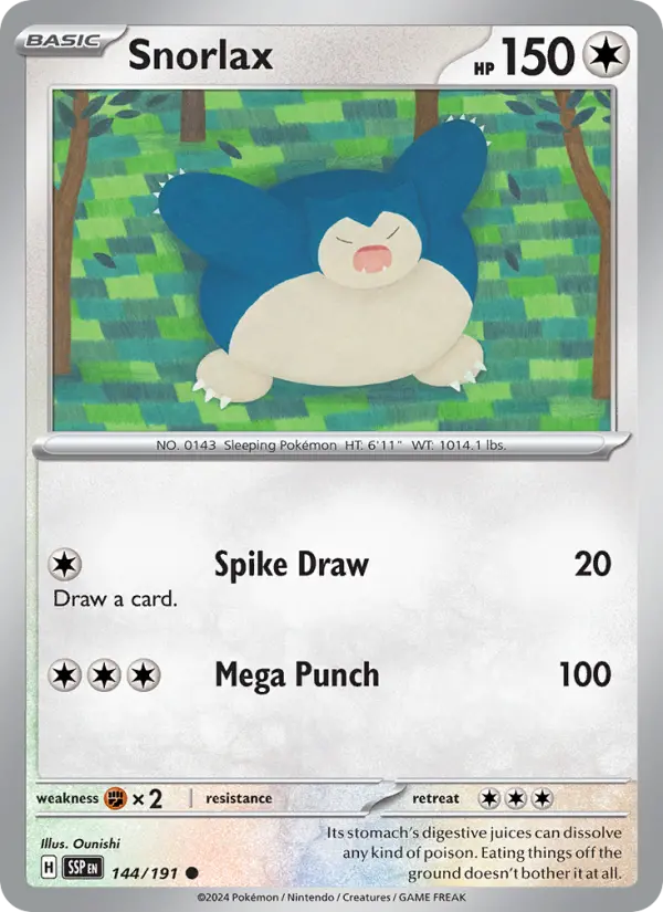 Snorlax, 144/191