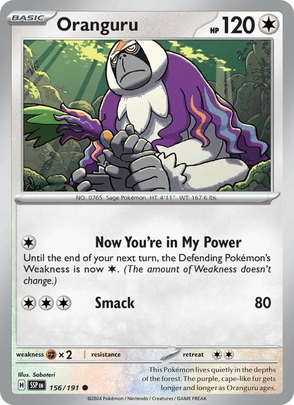 Oranguru, 156/191
