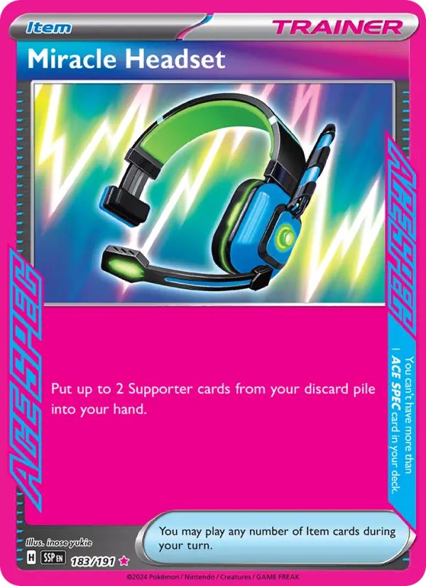 Miracle Headset, 183/191